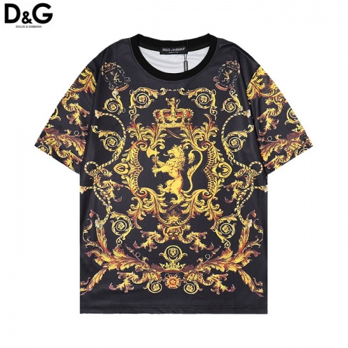 Dolce &amp; Gabbana D&amp;G T-Shirts Short Sleeved For Men #985905 $24.00 USD, Wholesale Replica Dolce &amp; Gabbana D&amp;G T-Shirts