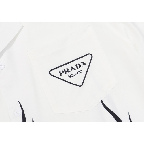 Replica Prada Shirts Short Sleeved For Men #986239 $32.00 USD for Wholesale