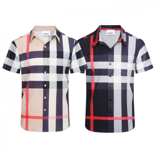 Replica Burberry Shirts Short Sleeved For Men #986282 $29.00 USD for Wholesale