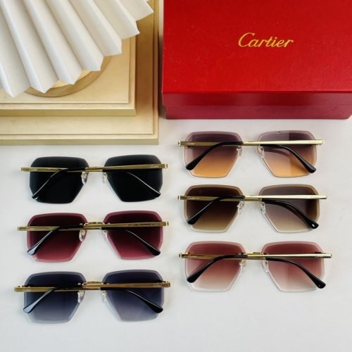 Replica Cartier AAA Quality Sunglassess #986378 $45.00 USD for Wholesale