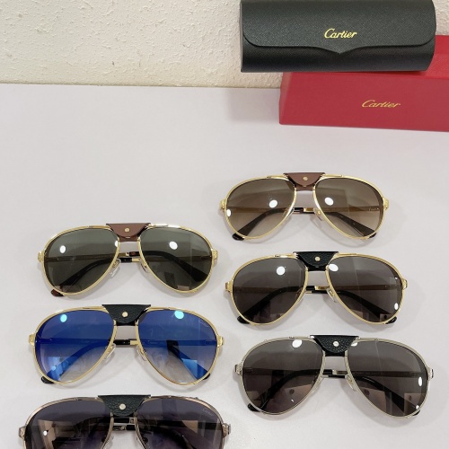 Replica Cartier AAA Quality Sunglassess #986389 $48.00 USD for Wholesale