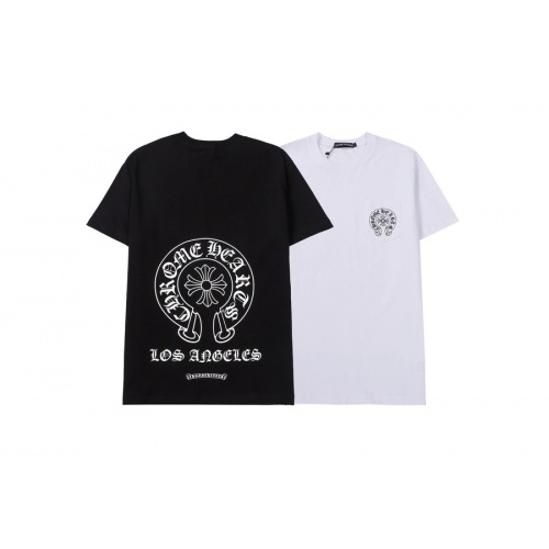 Replica Chrome Hearts T-Shirts Short Sleeved For Unisex #986430 $25.00 USD for Wholesale
