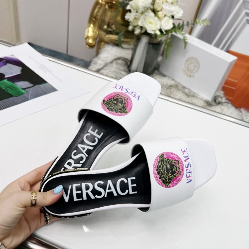 Replica Versace Slippers For Women #986497 $80.00 USD for Wholesale