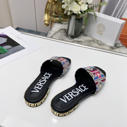 Replica Versace Slippers For Women #986499 $80.00 USD for Wholesale