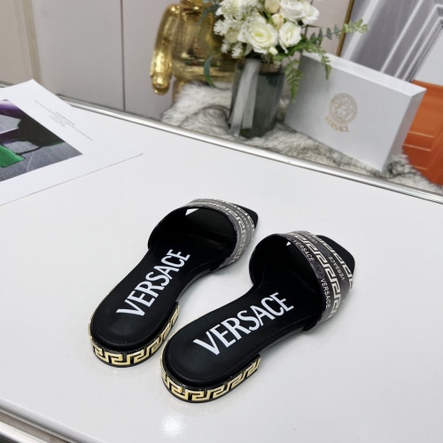 Replica Versace Slippers For Women #986500 $80.00 USD for Wholesale