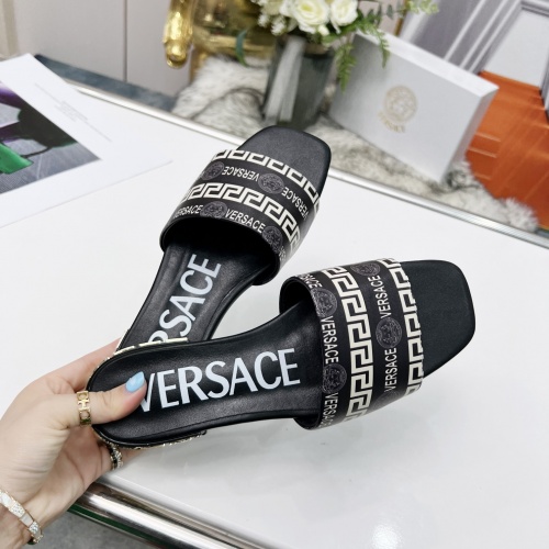 Replica Versace Slippers For Women #986500 $80.00 USD for Wholesale