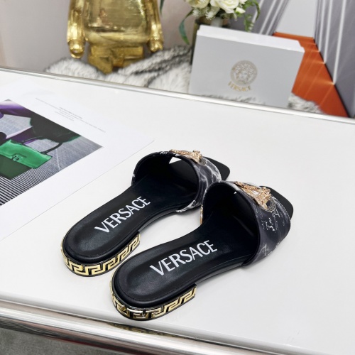Replica Versace Slippers For Women #986673 $80.00 USD for Wholesale