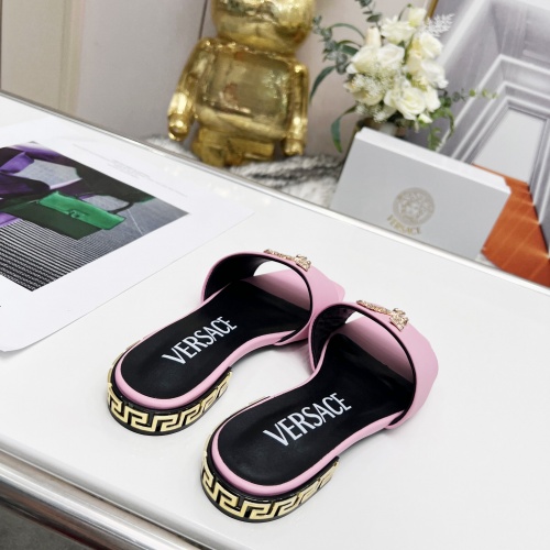 Replica Versace Slippers For Women #986688 $80.00 USD for Wholesale