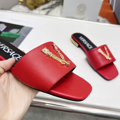 Replica Versace Slippers For Women #986689 $80.00 USD for Wholesale