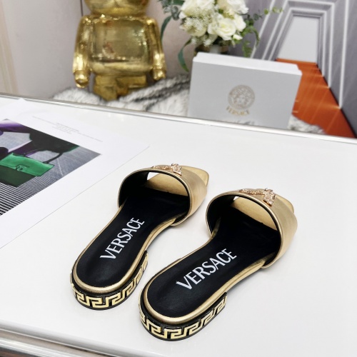 Replica Versace Slippers For Women #986701 $80.00 USD for Wholesale