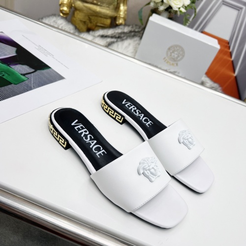 Replica Versace Slippers For Women #986708 $80.00 USD for Wholesale
