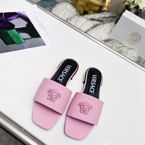 Replica Versace Slippers For Women #986709 $80.00 USD for Wholesale