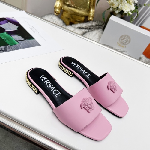 Replica Versace Slippers For Women #986709 $80.00 USD for Wholesale