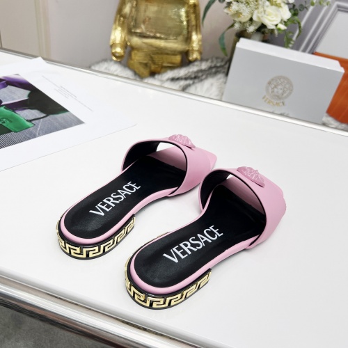 Replica Versace Slippers For Women #986709 $80.00 USD for Wholesale