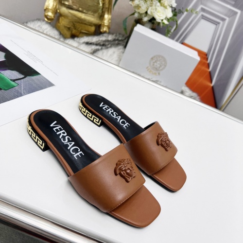 Replica Versace Slippers For Women #986711 $80.00 USD for Wholesale