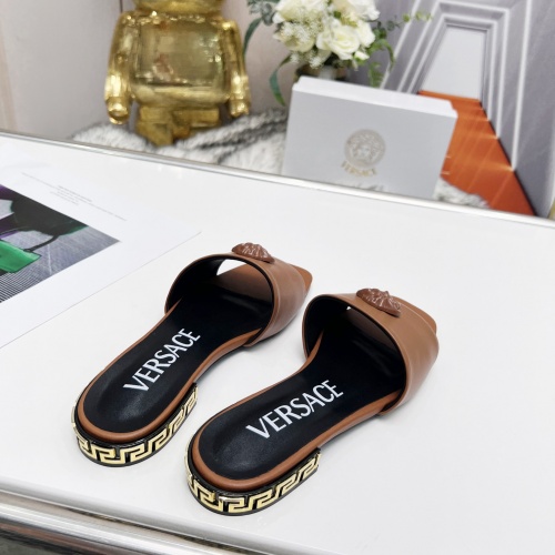 Replica Versace Slippers For Women #986711 $80.00 USD for Wholesale