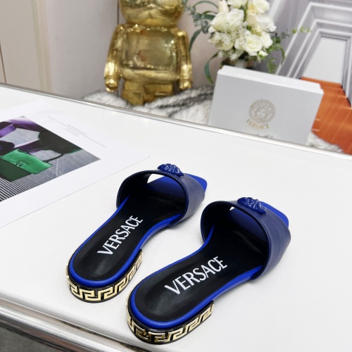 Replica Versace Slippers For Women #986713 $80.00 USD for Wholesale