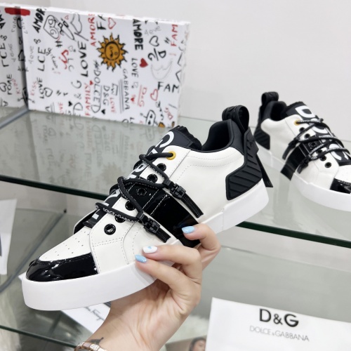Replica Dolce & Gabbana D&G Casual Shoes For Women #986748 $98.00 USD for Wholesale