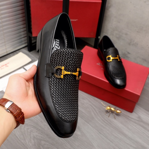 Replica Ferragamo Salvatore FS Leather Shoes For Men #988155 $100.00 USD for Wholesale
