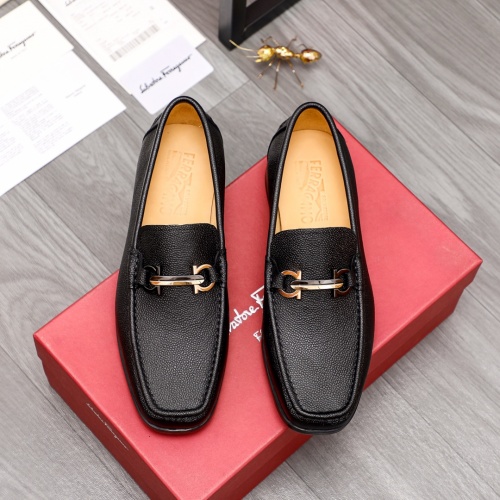 Replica Ferragamo Salvatore FS Leather Shoes For Men #988157 $92.00 USD for Wholesale