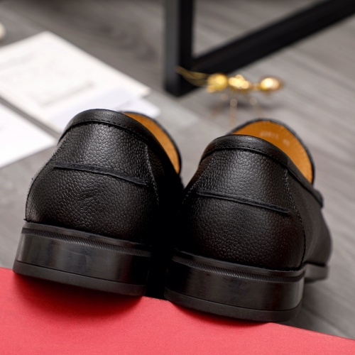 Replica Salvatore Ferragamo Leather Shoes For Men #988157 $92.00 USD for Wholesale