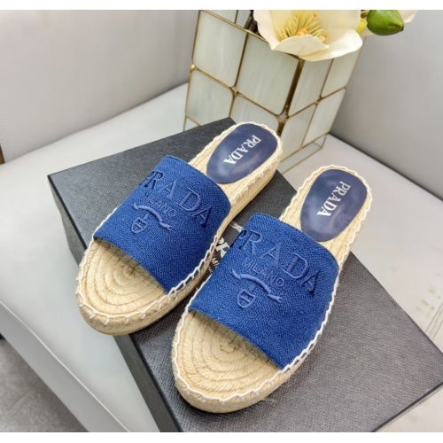 Replica Prada Slippers For Women #988409 $68.00 USD for Wholesale