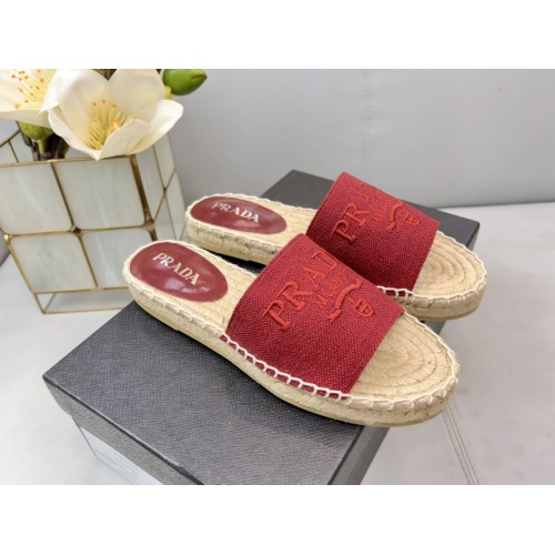 Replica Prada Slippers For Women #988410 $68.00 USD for Wholesale