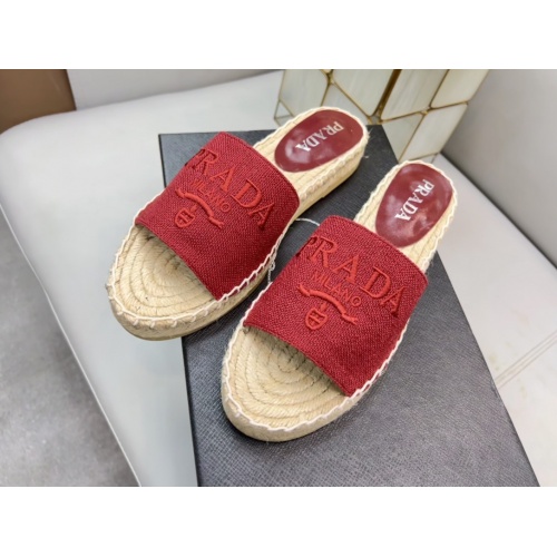 Replica Prada Slippers For Women #988410 $68.00 USD for Wholesale
