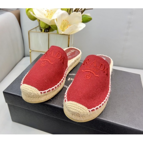 Replica Prada Slippers For Women #988415 $72.00 USD for Wholesale