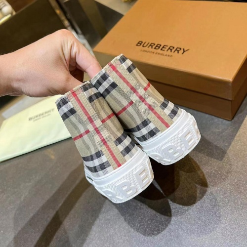 Replica Burberry High Tops Shoes For Women #988431 $88.00 USD for Wholesale