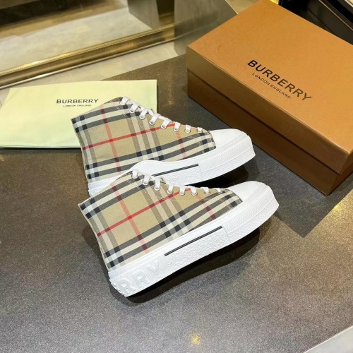 Replica Burberry High Tops Shoes For Women #988431 $88.00 USD for Wholesale