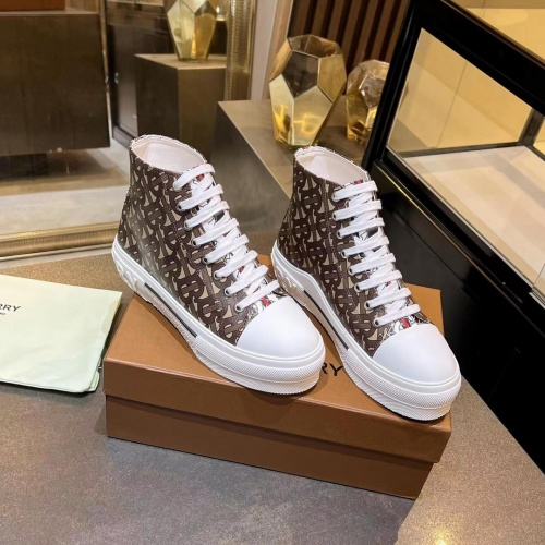 Replica Burberry High Tops Shoes For Women #988433 $88.00 USD for Wholesale