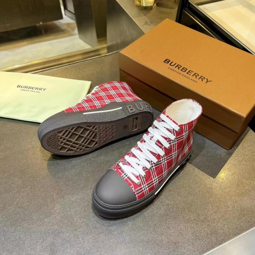 Replica Burberry High Tops Shoes For Women #988434 $88.00 USD for Wholesale