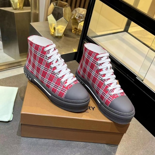 Replica Burberry High Tops Shoes For Men #988439 $88.00 USD for Wholesale