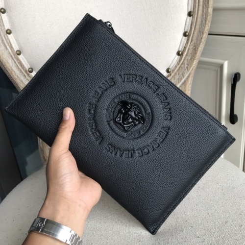 Replica Versace AAA Man Wallets #988465 $92.00 USD for Wholesale