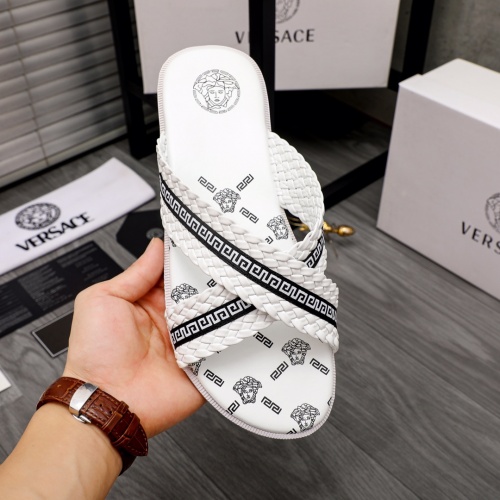 Replica Versace Slippers For Men #988503 $42.00 USD for Wholesale