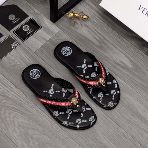 Replica Versace Slippers For Men #988506 $42.00 USD for Wholesale