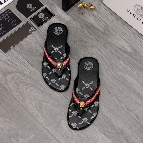 Replica Versace Slippers For Men #988506 $42.00 USD for Wholesale
