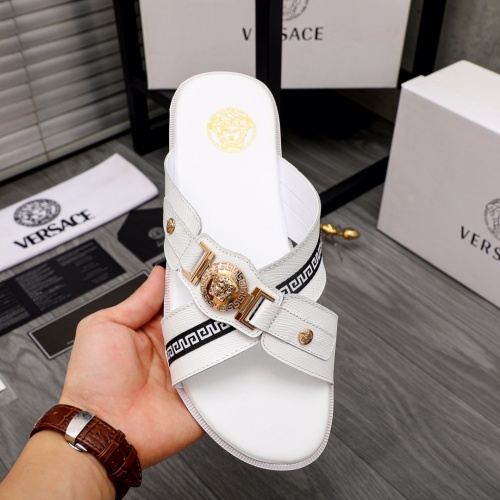 Replica Versace Slippers For Men #988512 $42.00 USD for Wholesale