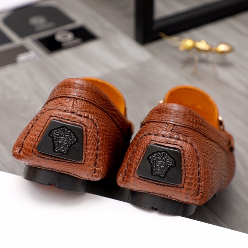 Replica Versace Leather Shoes For Men #988568 $68.00 USD for Wholesale