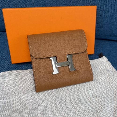 Hermes AAA Quality Wallets For Women #988839 $48.00 USD, Wholesale Replica Hermes AAA Quality Wallets
