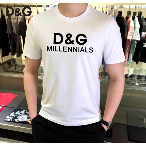 Dolce &amp; Gabbana D&amp;G T-Shirts Short Sleeved For Unisex #989334 $25.00 USD, Wholesale Replica Dolce &amp; Gabbana D&amp;G T-Shirts