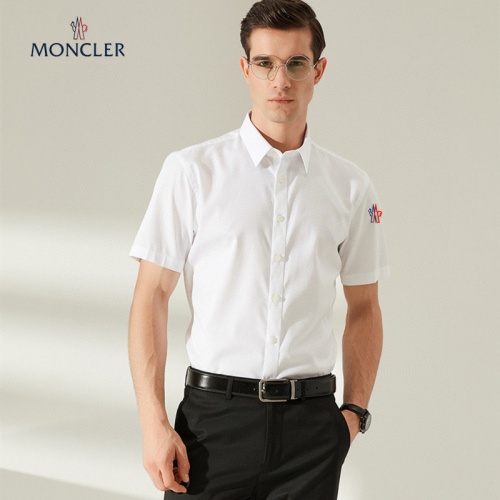 Replica Moncler Shirts Short Sleeved For Men #989417 $38.00 USD for Wholesale