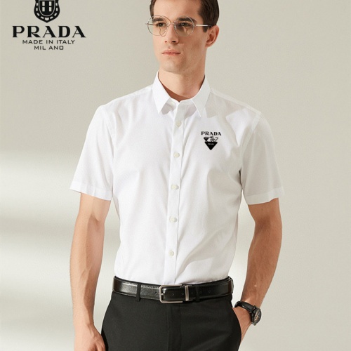 Prada Shirts Short Sleeved For Men #989427 $38.00 USD, Wholesale Replica Prada Shirts