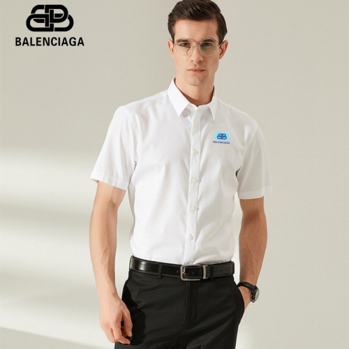 Replica Balenciaga Shirts Short Sleeved For Men #989440 $38.00 USD for Wholesale