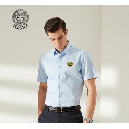 Versace Shirts Short Sleeved For Men #989446 $38.00 USD, Wholesale Replica Versace Shirts