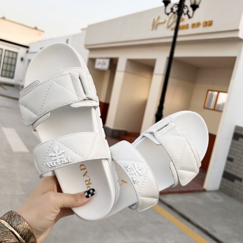 Replica Prada Slippers For Women #989512 $80.00 USD for Wholesale