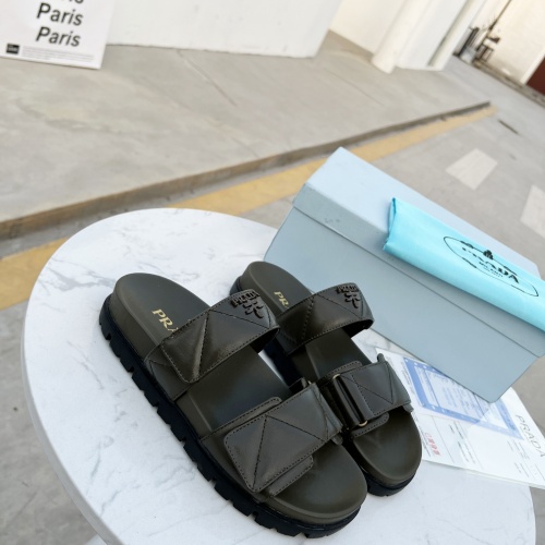 Replica Prada Slippers For Women #989514 $80.00 USD for Wholesale