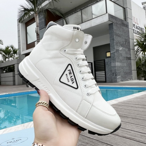 Replica Prada High Tops Shoes For Men #989534 $100.00 USD for Wholesale