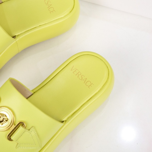 Replica Versace Slippers For Women #989592 $82.00 USD for Wholesale